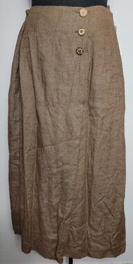 SOLITARE Peasant Style Long Brown Size 24W Vintage NWT